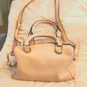 Dusty Rose Handbag with Shoulder Strap